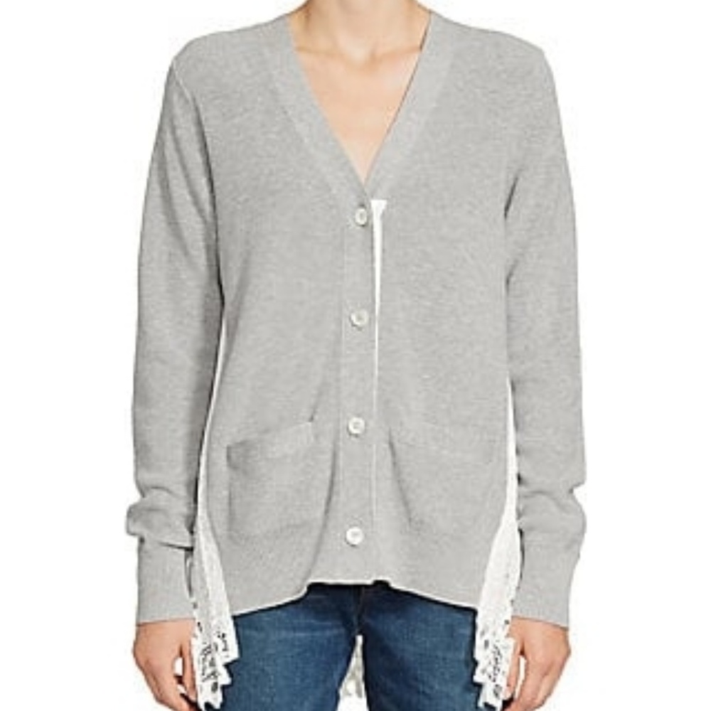 Sacai Lace Back Cardigan